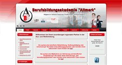 Desktop Screenshot of bba-altmark.de