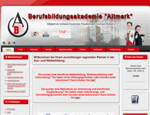 Tablet Screenshot of bba-altmark.de